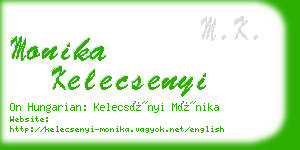 monika kelecsenyi business card